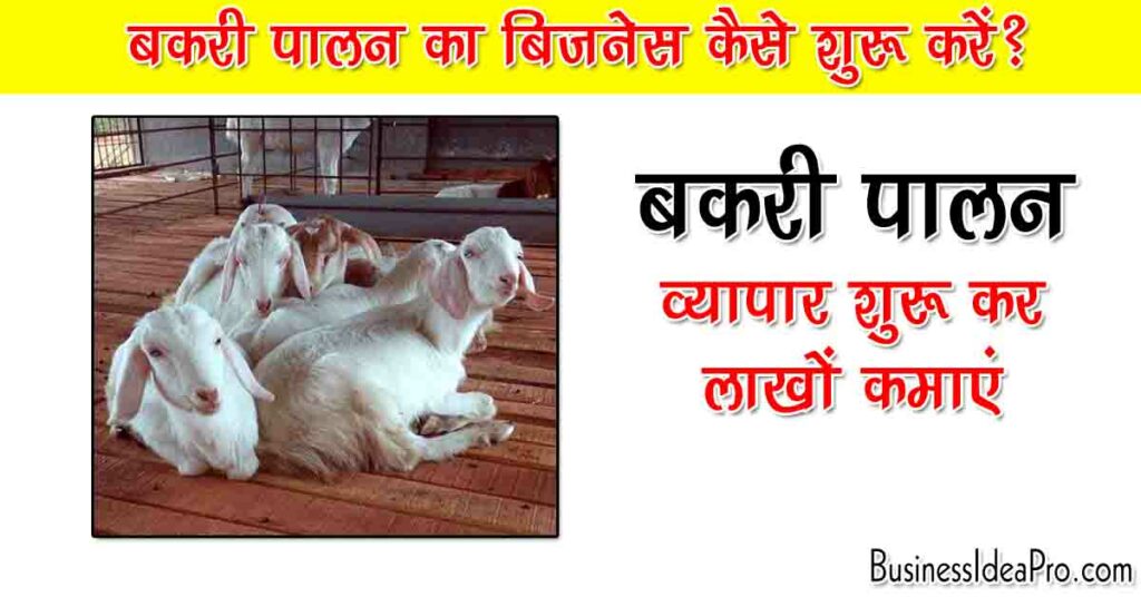 Goat Farming Business Plan in Hindi