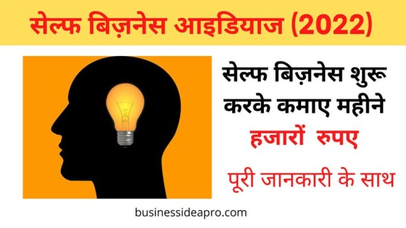 Self Business Ideas in Hindi